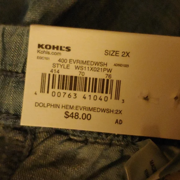 Sonoma mid rise Capri 2x Denim - Picture 2 of 3
